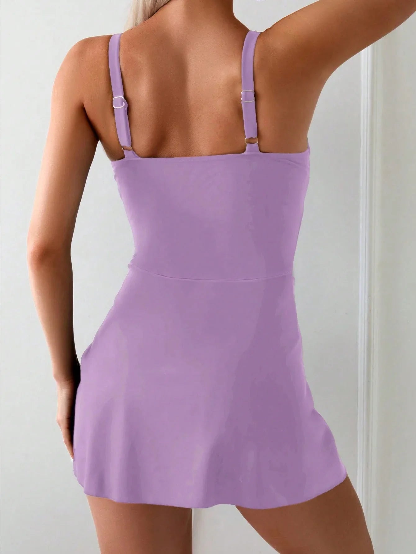 COVE Wrap Swim Dress - Purple